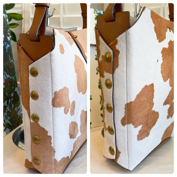 🔥Reserved 🔥NeW! Tory Burch Rowan Calf Hair Bucket Bag - Picture 8 of 12